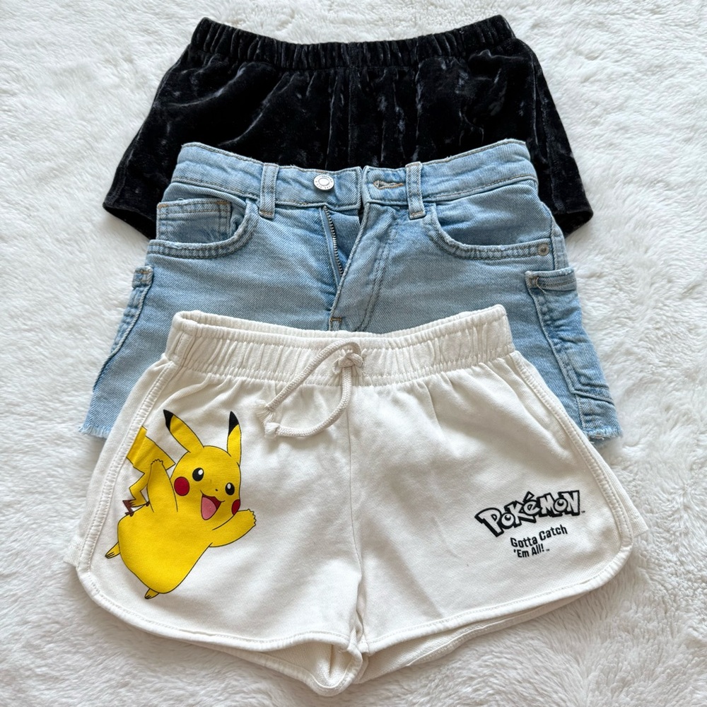 Bundle of girls shorts size 6-7 years